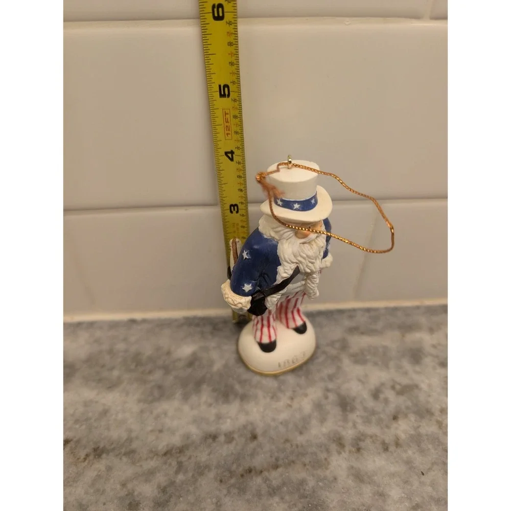 Santa Thru the Ages 1863 Uncle Sam Santa‎ Ornament First Edition 1995